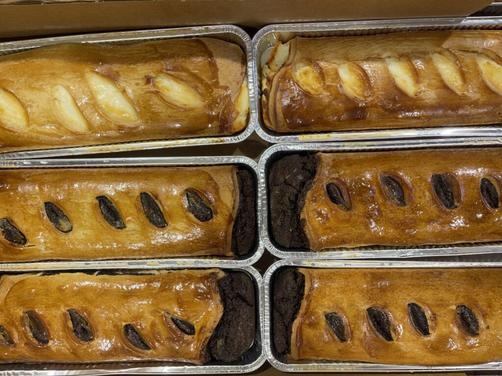 Poppy seed and cheese presberger pastries from HaMotzi Bakery in Levinsky Market Tel Aviv.