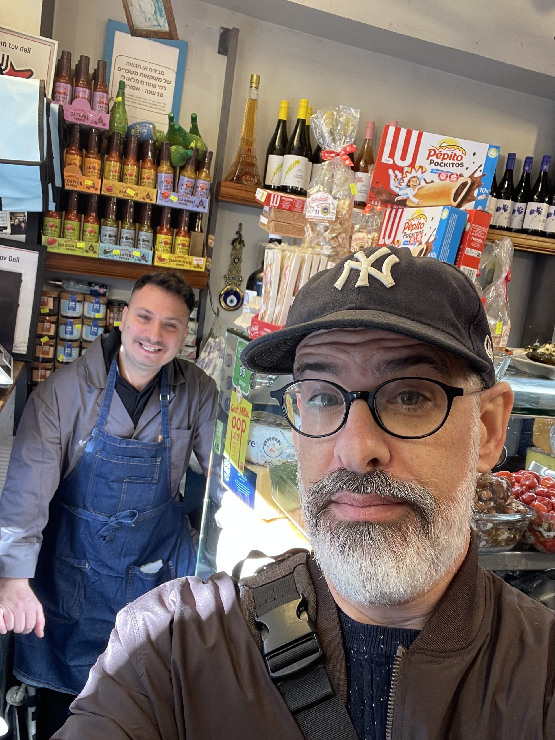 Eitan Levy, proprietor of Yom Tov Deli at Levinsky Market Tel Aviv